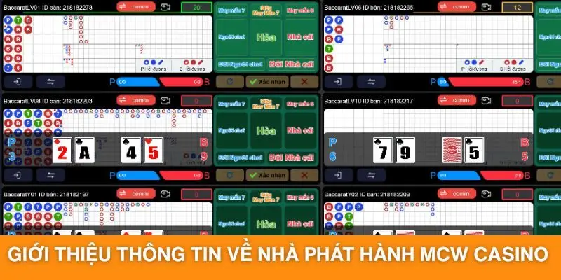 Giới thiệu thông tin về nhà phát hành MCW Casino